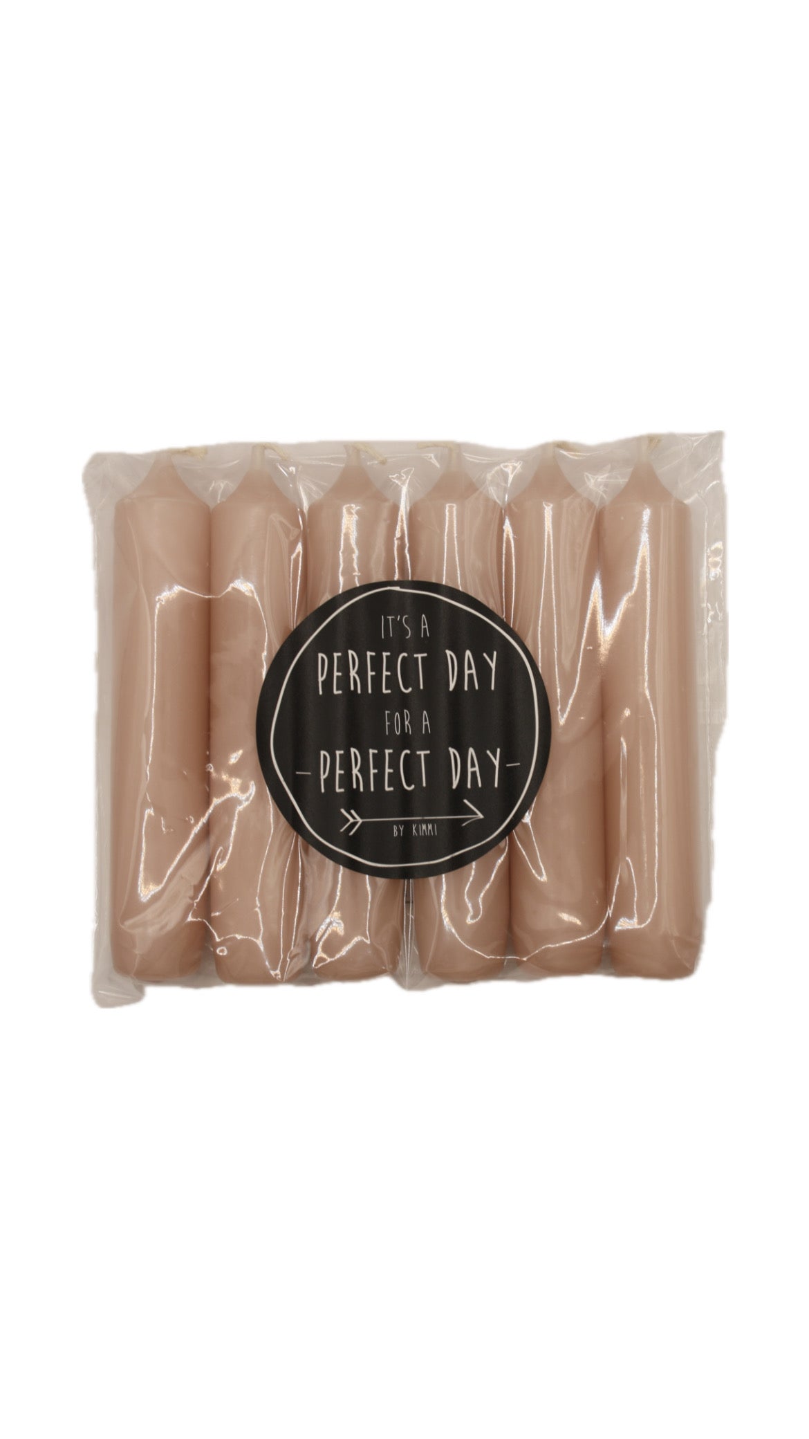Dinerkaarsen zalm roze - 6 stuks