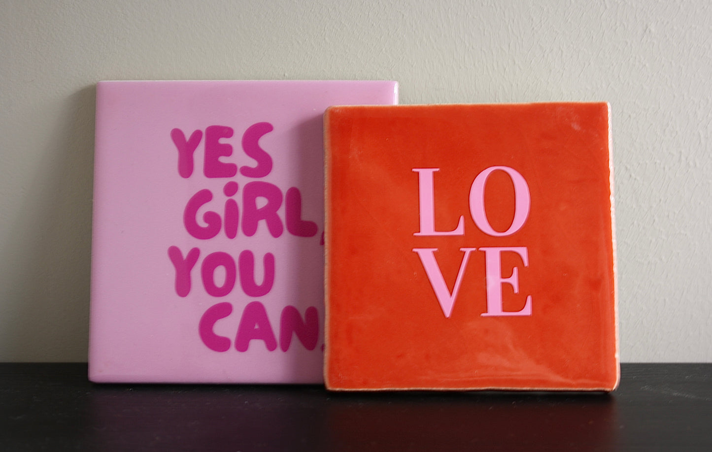 Tegeltje 'Yes girl you can'