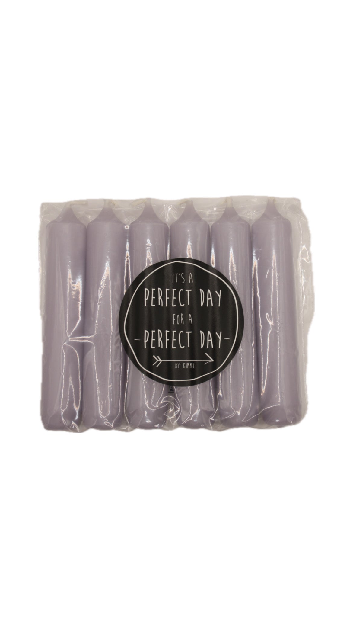 Dinerkaarsen lila - 6 stuks