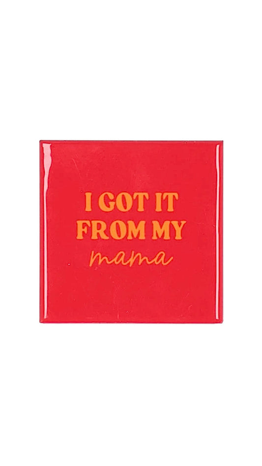 Tegeltje 'I Got It From My Mama'