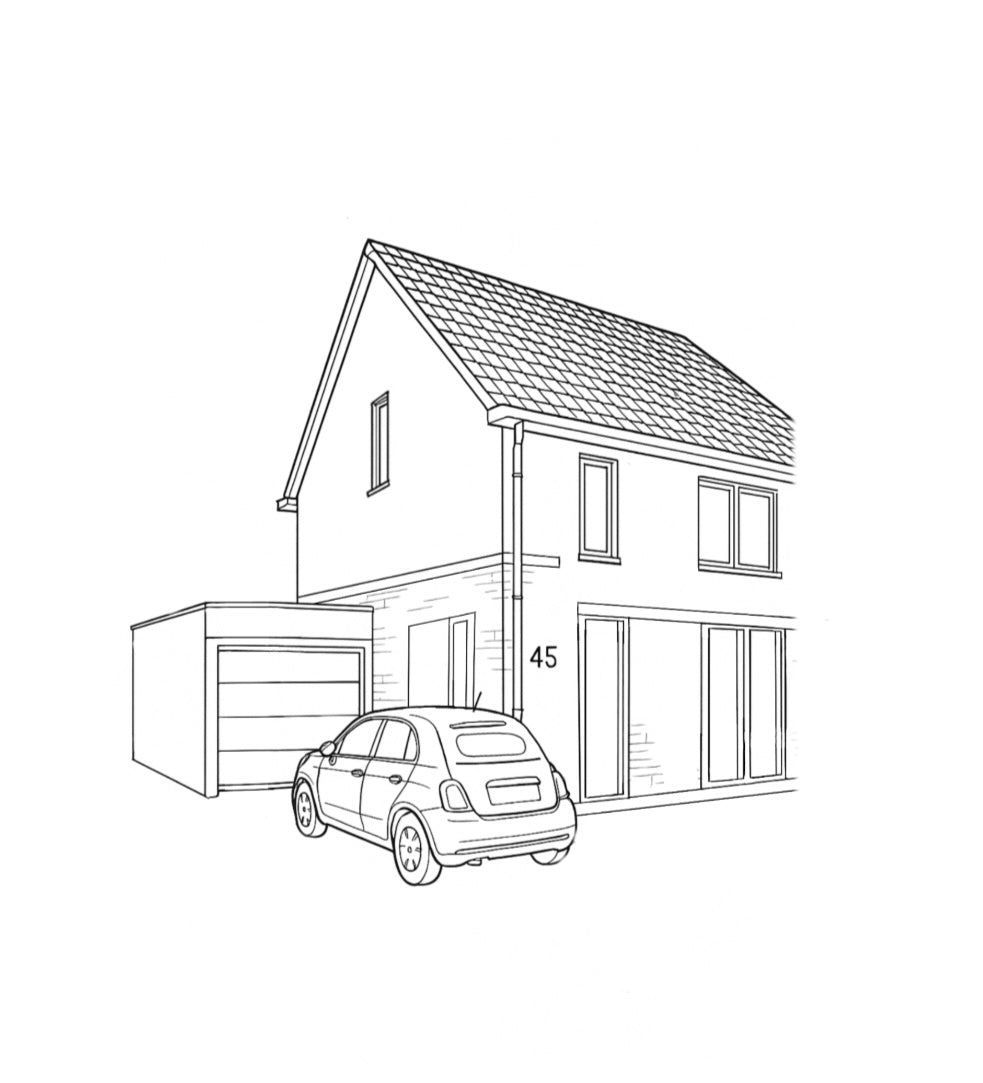 Lijntekening op maat - Afgedrukt