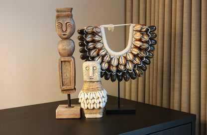 Schelpenketting bruin