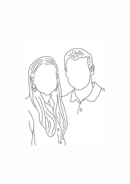 Lijntekening op maat - Afgedrukt