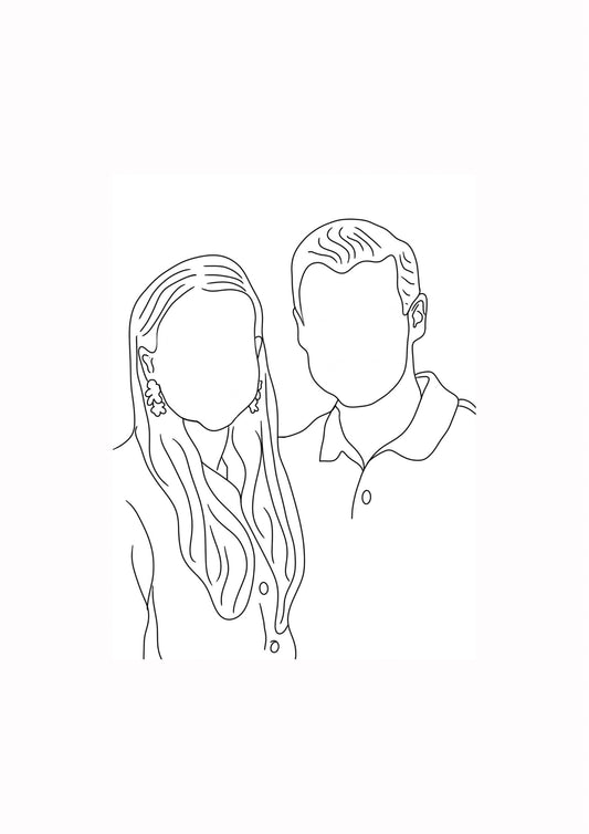 Lijntekening op maat - Afgedrukt